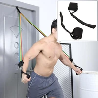 home fitness elastic exercise training strap resistance band over door anchors fitness equipment hot sale
