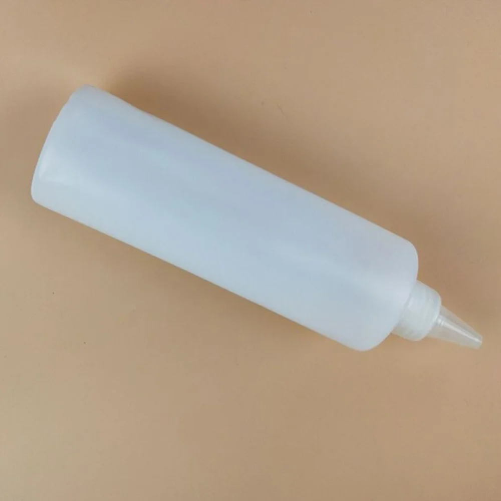 

6pcs 250ml Tip Applicator Bottle Squeeze Bottle Clear Liquid Dispenser (White)