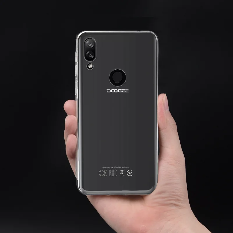 Прозрачный глянцевый Силиконовый Чехол Для DOOGEE N10 Y7 Plus TPU бампер задняя крышка для