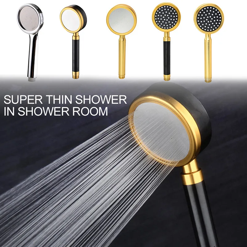 

Pressurized Nozzle Shower Head Bathroom Accessories High Pressure Water Saving Rainfall ABS Chrome Water Saving Shower Head Set