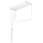 Сушилка для белья потолочная Лиана 1,5м, 5 линий, белый