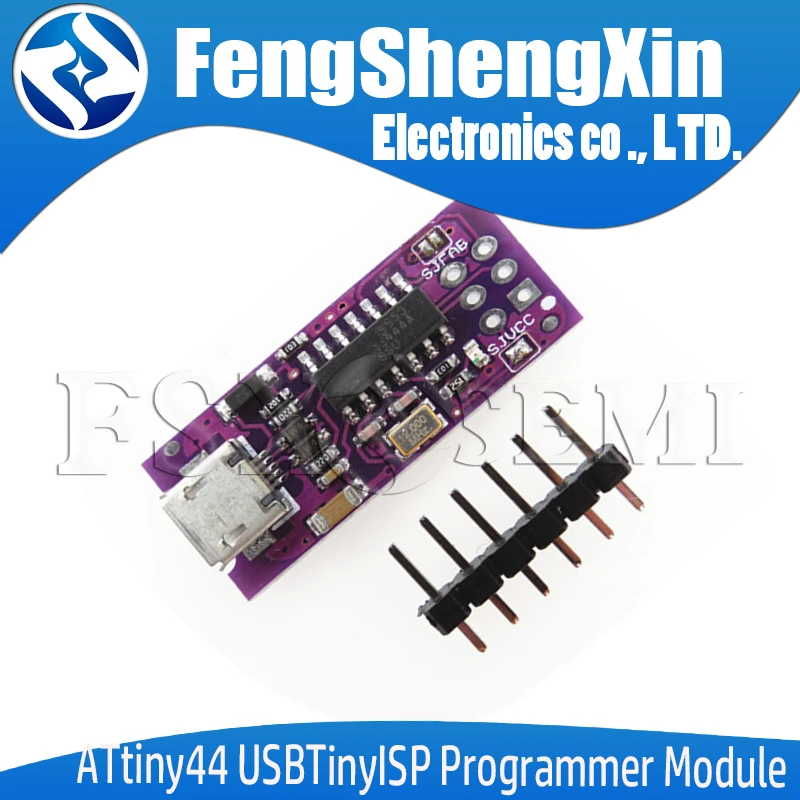 Новый ATtiny44 5 в микро usb крошечный AVR ISP USBTinyISP программатор модуль для загрузчик