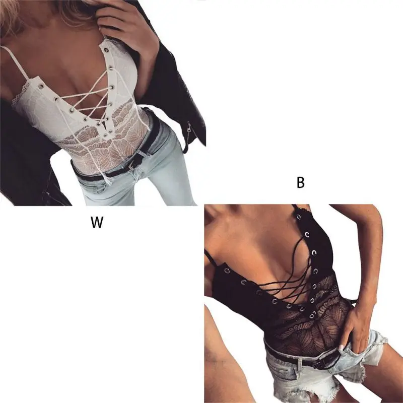 

Hot Sale Fashion Women Sexy Lace Transparent Focuses On Perfect Exotic Under For You Not Only Inimitably Top Bodysuit 3XL