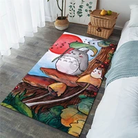 funny totoro 3d printed carpet mat for living room doormat flannel print bedroom non slip floor rug style 2