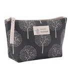 Женская дорожная сумка для хранения туалетных принадлежностей из мягкой ткани с рисунком медведя дерева