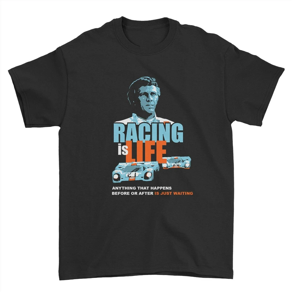 Steve Mcqueen Байкерская мотоциклетная стильная классическая мужская футболка в стиле