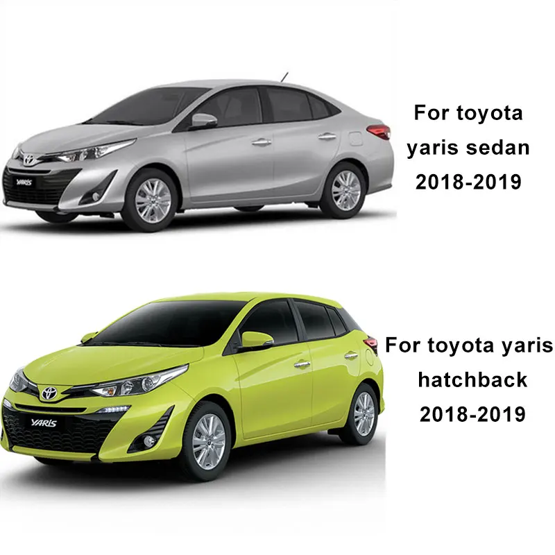 Черный налобный фонарь для Toyota Yaris hatchback sedan 2018 ABS автомобильные запчасти колпачки