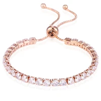 hocole fashion cubic zirconia tennis bangles bracelet gold silver charm crystal bracelets for women bridal wedding jewelry