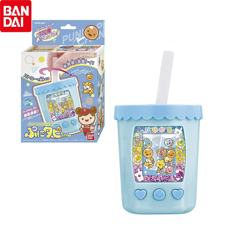 

BANDAI Genuine BANDAI Bubble Tea Video Game Console Electronic Pet Tamagotchi Action Figure Model KidsToy Gifts Collection