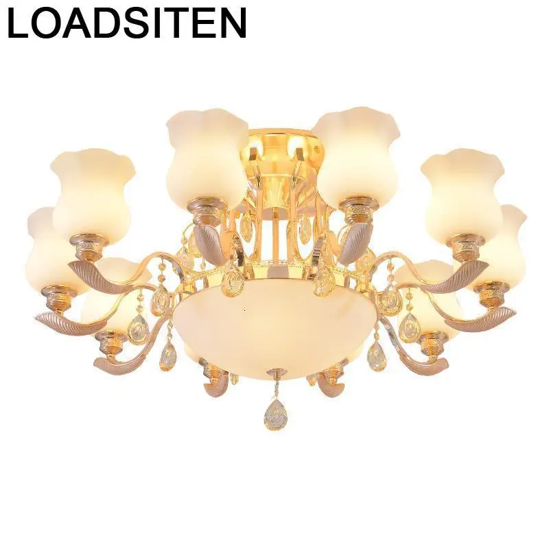 Скандинавский винтажный Европейский подвесной Хрустальный Светильник Lustre E Pendente