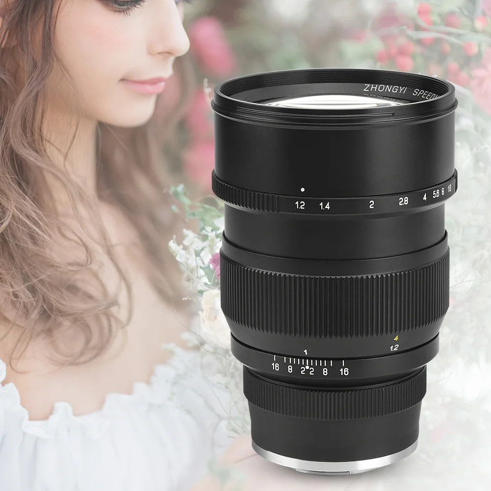 ZHONGYI 85 мм F1.2 GFX полная оправа портретные линзы для камеры Fuji аксессуары