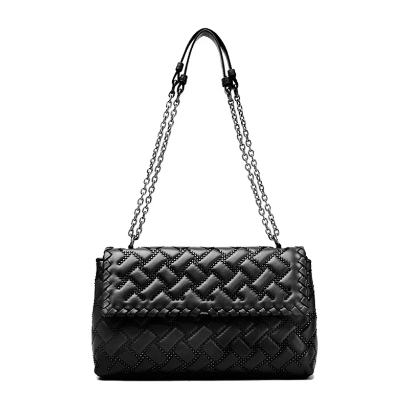 Женские сумки модная повседневная сумка через плечо женская кожаная из овечьей