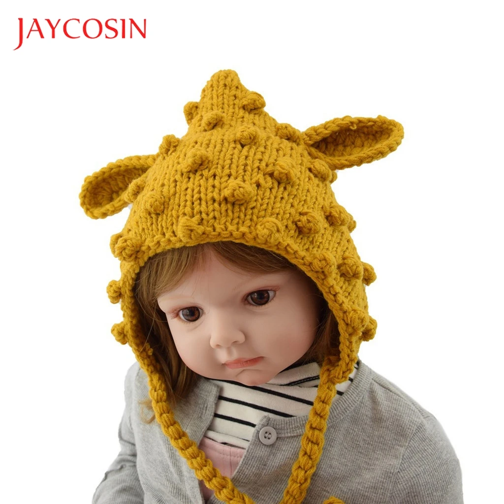 Детские шапки JAYCOSIN детская мешковатая теплая вязаная крючком зимняя шапка для