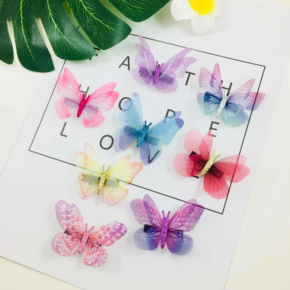 Заколка для волос с бабочками девочек 2 шт./компл.| |