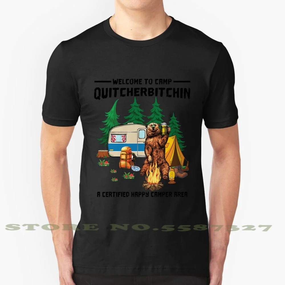 

Добро пожаловать в лагерь китчербицин-Добро пожаловать в лагерь медведь Питьевая футболка забавные подарки-медведь Добро пожаловать в Лаг...