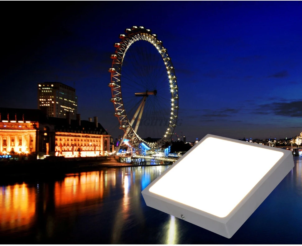 Светодиодный вниз светильник круглая квадратная Панель лампы для гостиная 3w 18w 25w