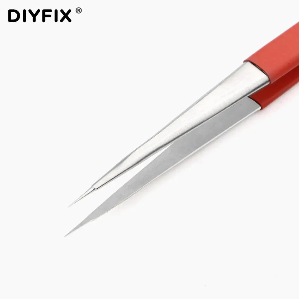 DIYFIX ультраточный Прямой пинцет 1 шт. антимагнитный электропинцет для мобильный