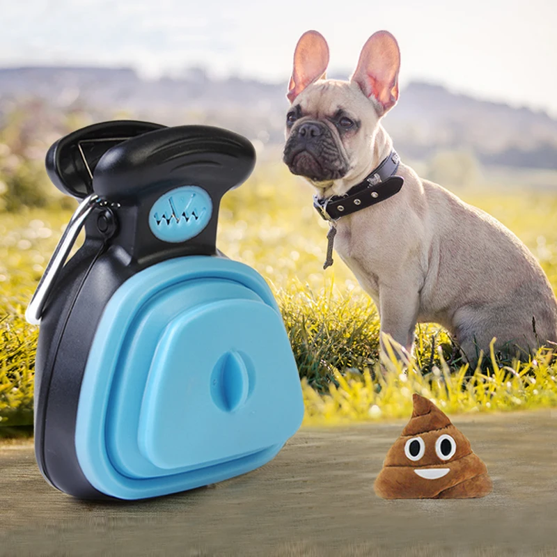 

Pet Travel Foldable Poop Cleaning Supplies With 1 Roll Decomposable Bags Poop Scoop Clean Pick Up Excreta Cleaner Dog Products