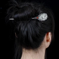 925 sterling silver hair jewelry jade agate hair stick hanfu accessories for women ethnic chinese hairpin