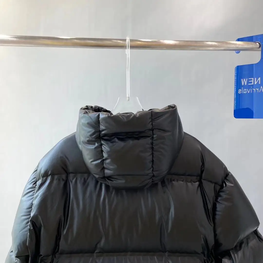 Мужской водонепроницаемый пуховик с капюшоном белый защитой от ветра Толстая