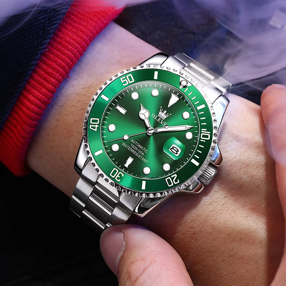 2021 OLEVS Топ Роскошные брендовые Модные мужские 30ATM водонепроницаемый Дата часы