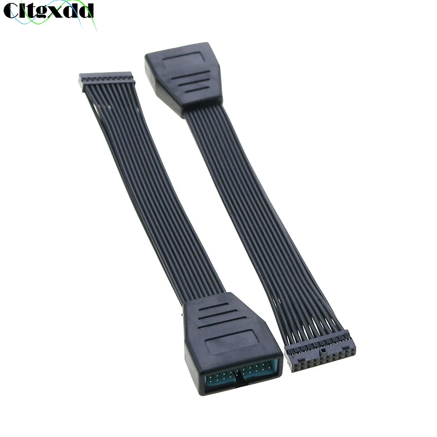 

Cltgxdd 1 шт. USB3.0 20-контактный разъем материнской платы USB 3,0 20-контактный разъем «Мама» к USB 3,0 20-контактный Удлинительный кабель «папа» 15 см
