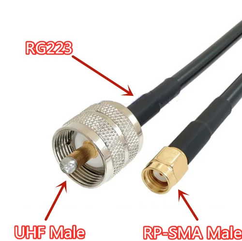 

Новый кабель RG223 с двойной защитой от низких потерь UHF штекер к RP SMA Штекер РЧ коаксиальный кабель 50-3 перемычка
