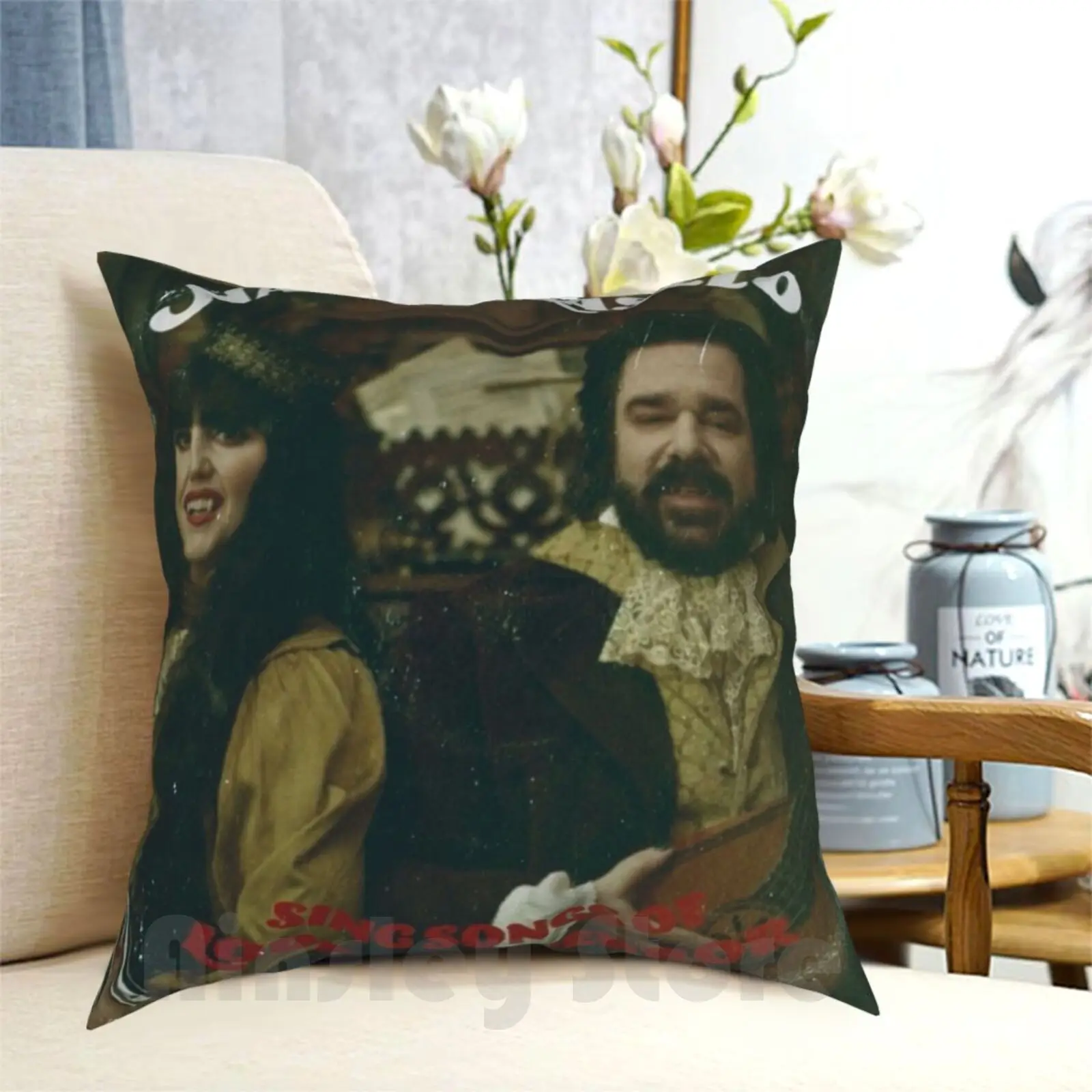 

Nadja & Laszlo Album-What We Do In The Shadows Pillow Case Printed Home Soft Throw Pillow Nadja Laszlo What We Do In The