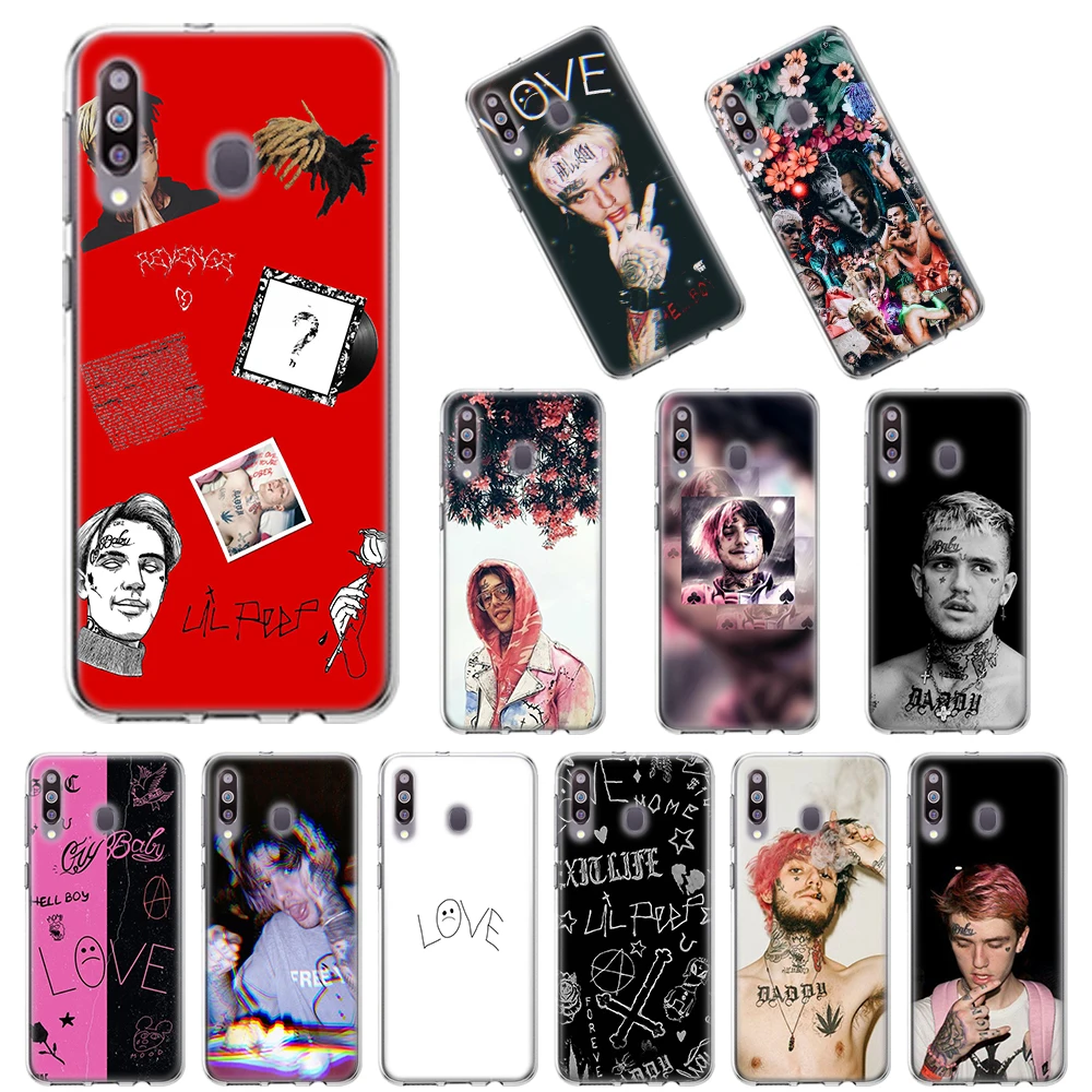 Мягкий чехол Lil Peep для Samsung Galaxy A10 A10E A20 A20E A30 A40 A50 A70 A11 A41 A51 A71 A91 из ТПУ|Бамперы| |
