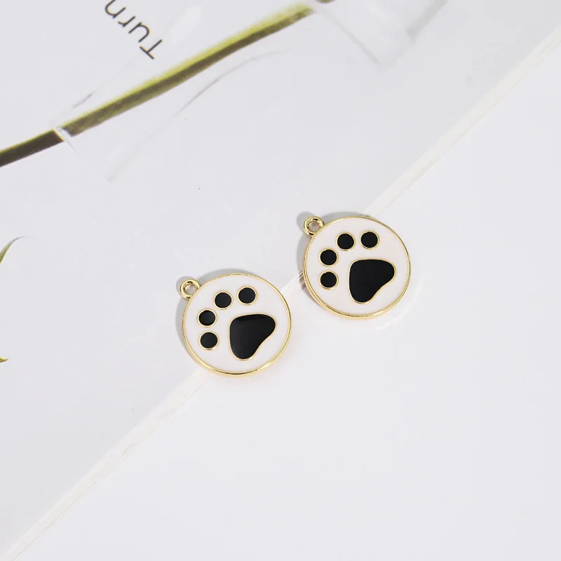 10 звёзд эмалированные Подвески в виде собачьей лапы металлическая подвеска