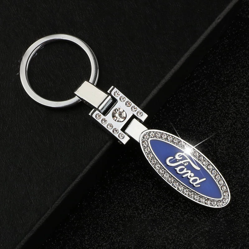 Alloy Car Keychain for Ford Ranger GT350 Explorer Fusion Mondeo Focus Mustang Fiesta F150 Edge Escape Key Ring Pendant Holder | Автомобили