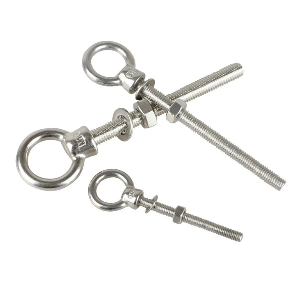 

Anti-corrosion Lifting Eye Bolt Highly Polished Longshank Stainless Steel
