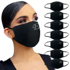Маска для лица Mascarilla A-z с надписью E-17 Стразы, модная женская маска для рта, хлопковые черные маски, моющиеся колпачки для рта