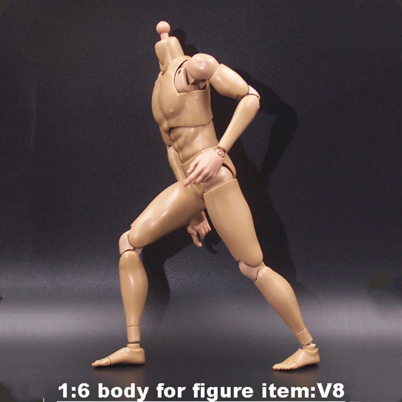 1/6 масштаб мужской фигуры тело узкое плечо мышечный человек солдат 12 Инче Кукла