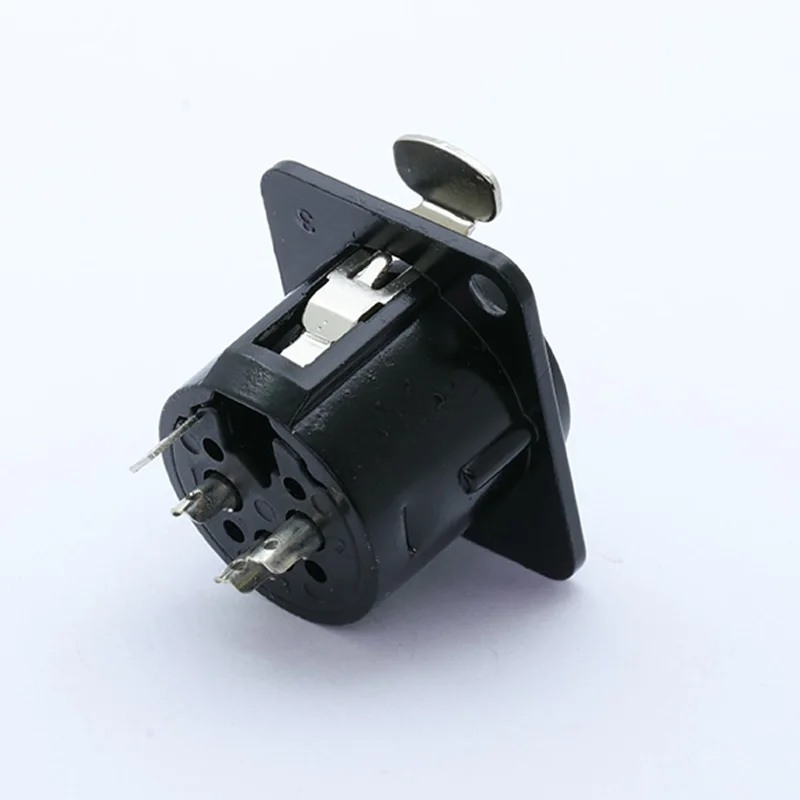 Высокое качество XLR Разъем черный покрытием 3pin XLR Женский Разъем Панель Крепление разъем аудио разъем динамик разъем