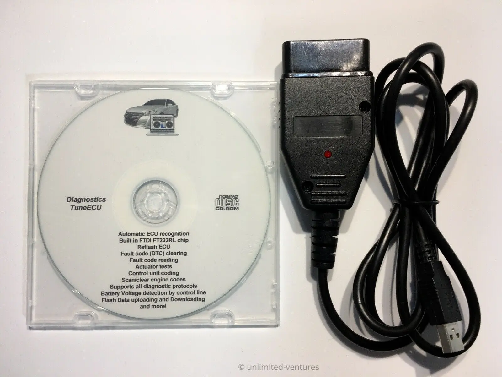 USB кабель для триумфа мотоциклов TuneECU FTDI FT232RL чип OBD2 Tune ECU | Электронные компоненты