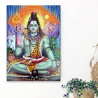 Индийская религия Shri Lakshmi Devi Saraswati Devi Ganesh холст художественные картины для гостиной Декор настенные художественные плакаты художественные изделия