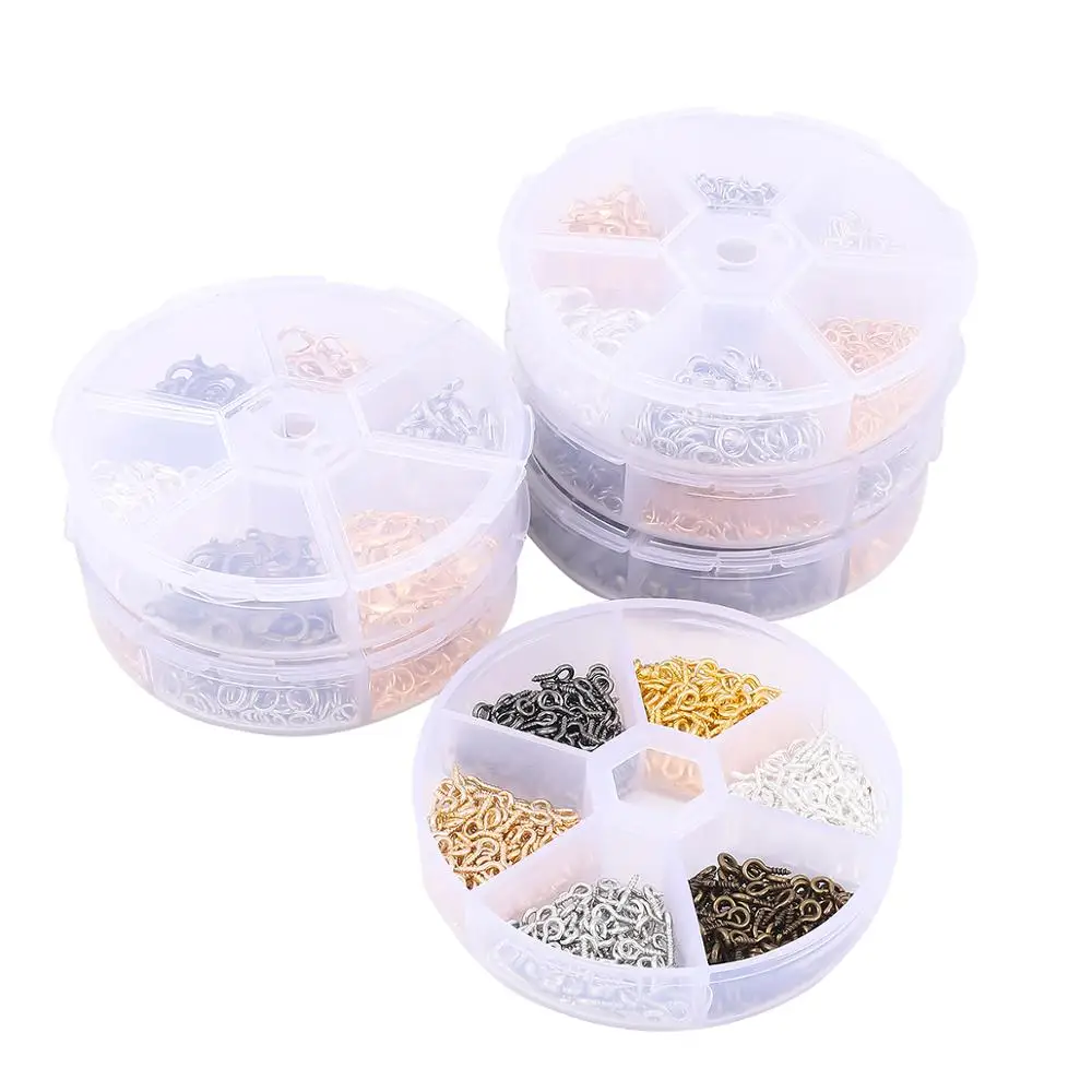 Наборы из цепочек и крючков серьги сплава с застежкой-карабином для