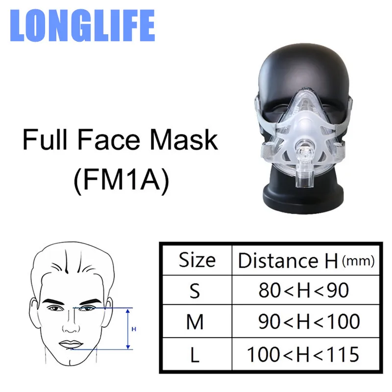 Полнолицевая маска APAP F1A сипап от Longlife автоматический респиратор CPAP дыхательный