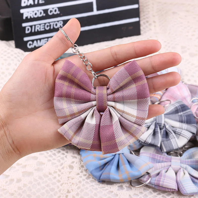 

Hot Fashion Cloth Bow Knot Key Chains Chiffon Tassel Keyring Lady Bag Ornaments Creative Charm Keychain Female Best Gift 2021