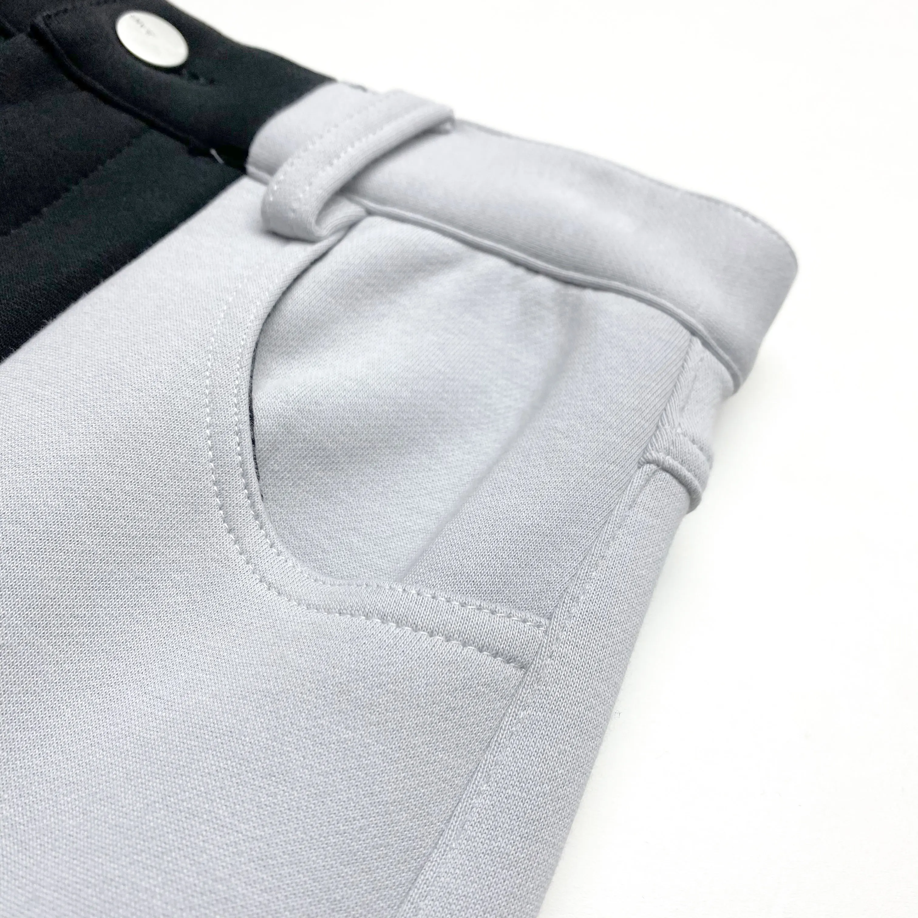 

Spring Summer 2021 New Black-and-white Color Matching High Waist Split Drawstring Casual Pants for Women