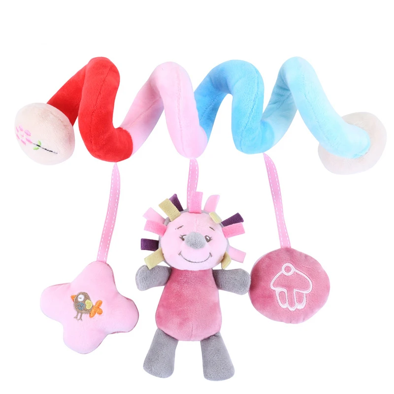 

Stroller Hanging Toys 0-12 Months Cradle Crib Stroller Hanging Toys Cartoon Animal Mobile Rattles Appease Dolls Bed Toy for Kids