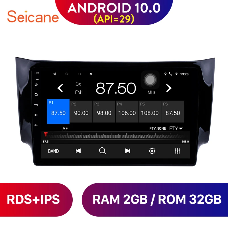 Seicane 10 1 дюймов Android 0 RAM 2GB автомобильное радио GPS Navi блок плеер для 2012 2016 NISSAN SYLPHY