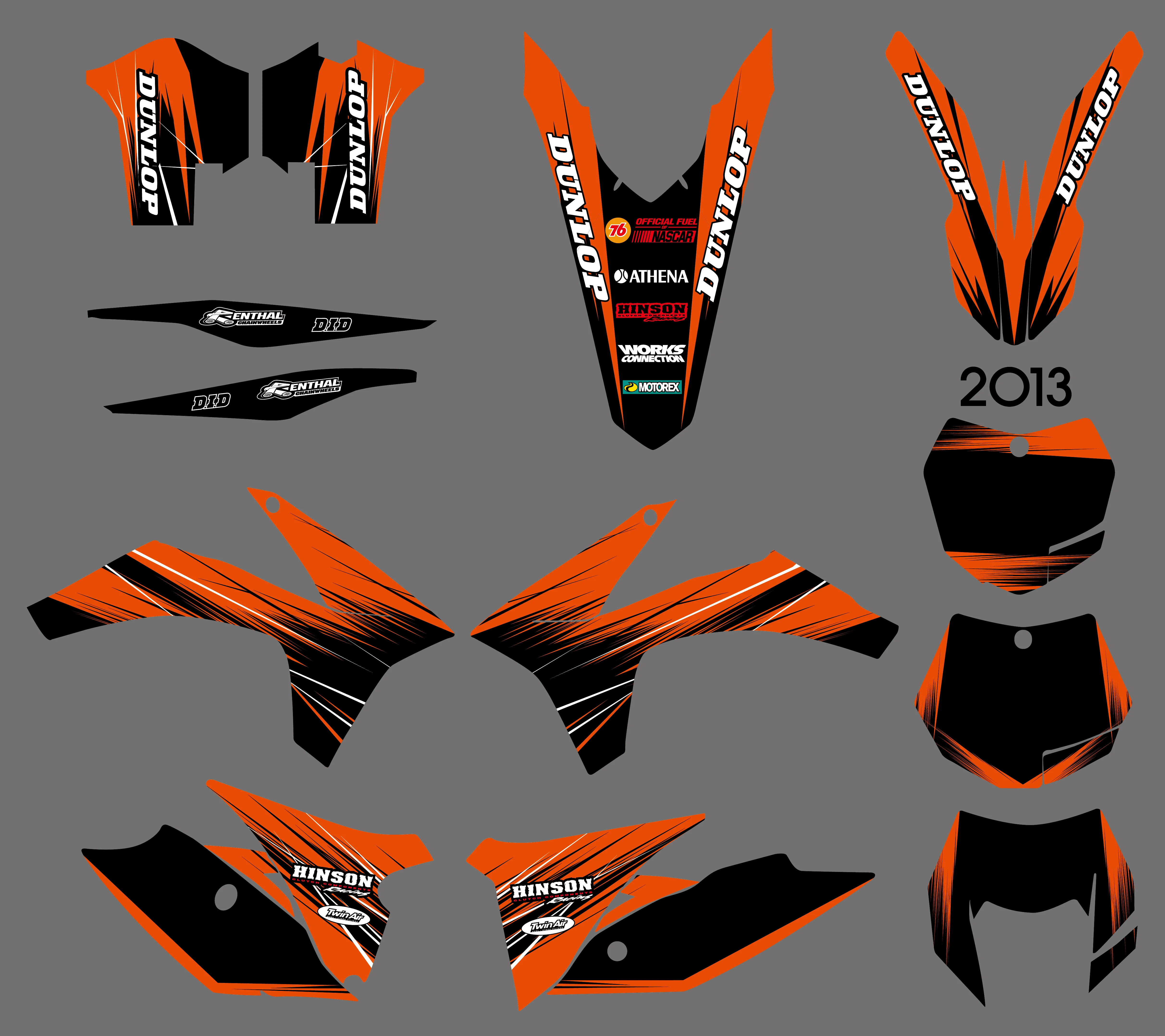 Мотоцикл Новый Стиль команда Графика фон Наклейка на стену и Стикеры комплект