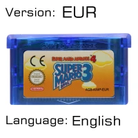 Mariold Bros3 EUR 32 бит видеоигры картридж Консоли Карты для nintendo GBA супер мариолд Advance серии Английский язык издание - Цвет: Mariold Bros3 EUR