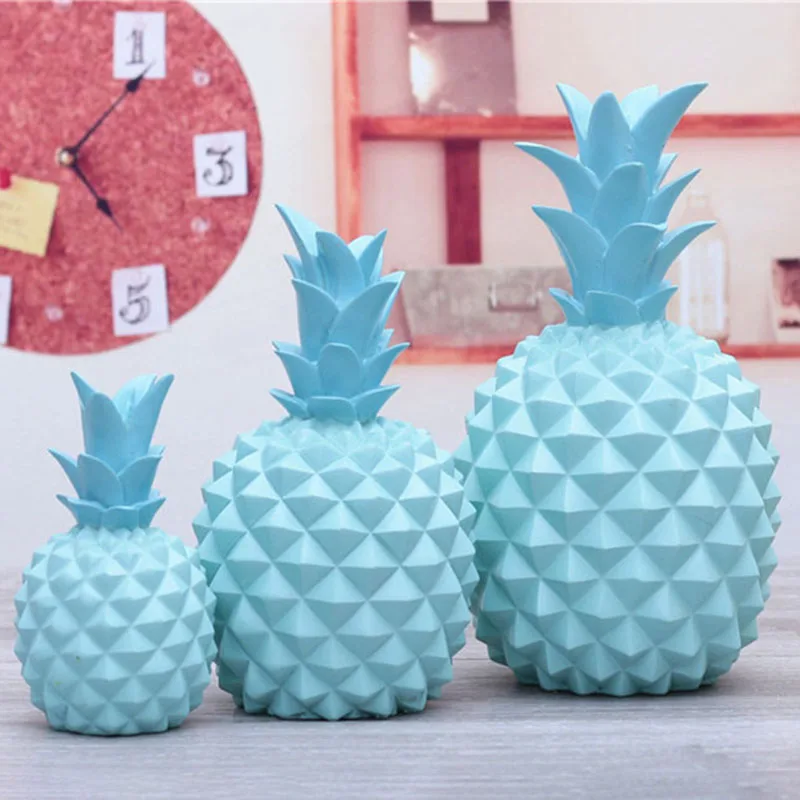 

Jelly Color Pineapple Ornaments Home Decoration Resin Kids Gift Piggy Bank Piggy Fruit Decor Cute Girls Present