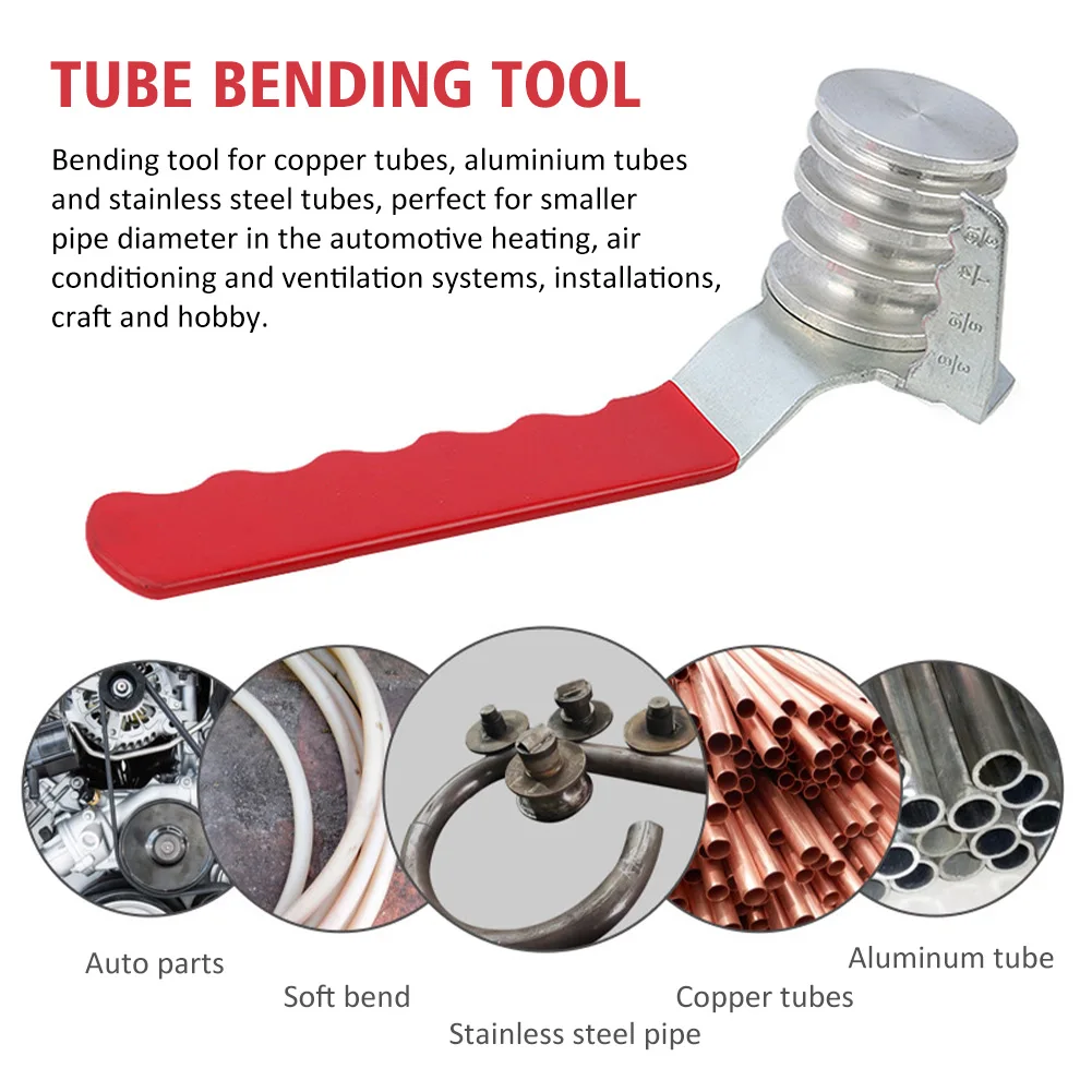 

4 In 1 Universal Car Repair Air Conditioner High Hardness Tube Bending Tool Manual Carbon Steel Multifunctional Labor Saving