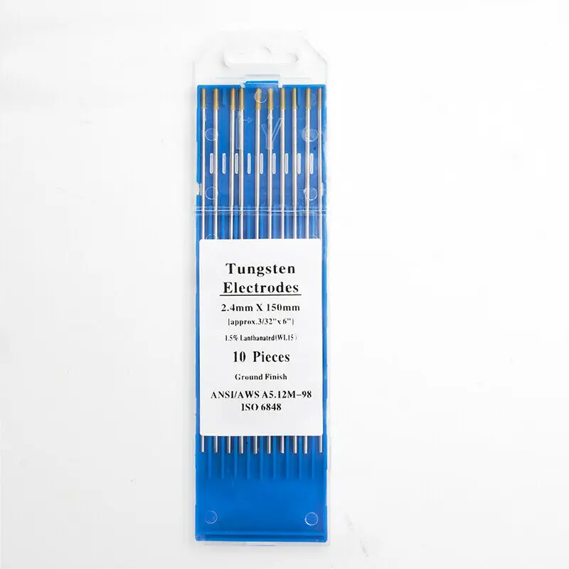 10 штук в партии головы лантан Tungste электрод 2.4X150mm TIG Вольфрам сварки с