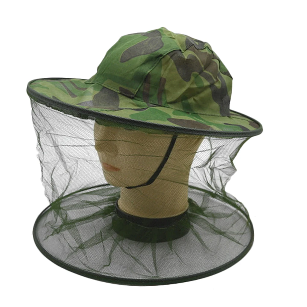 Anti-Mosquito Hat Outdoor Hiking Head Face Protector Net Cap Insect Bugs Bee Proof Mesh Fishing Sun |