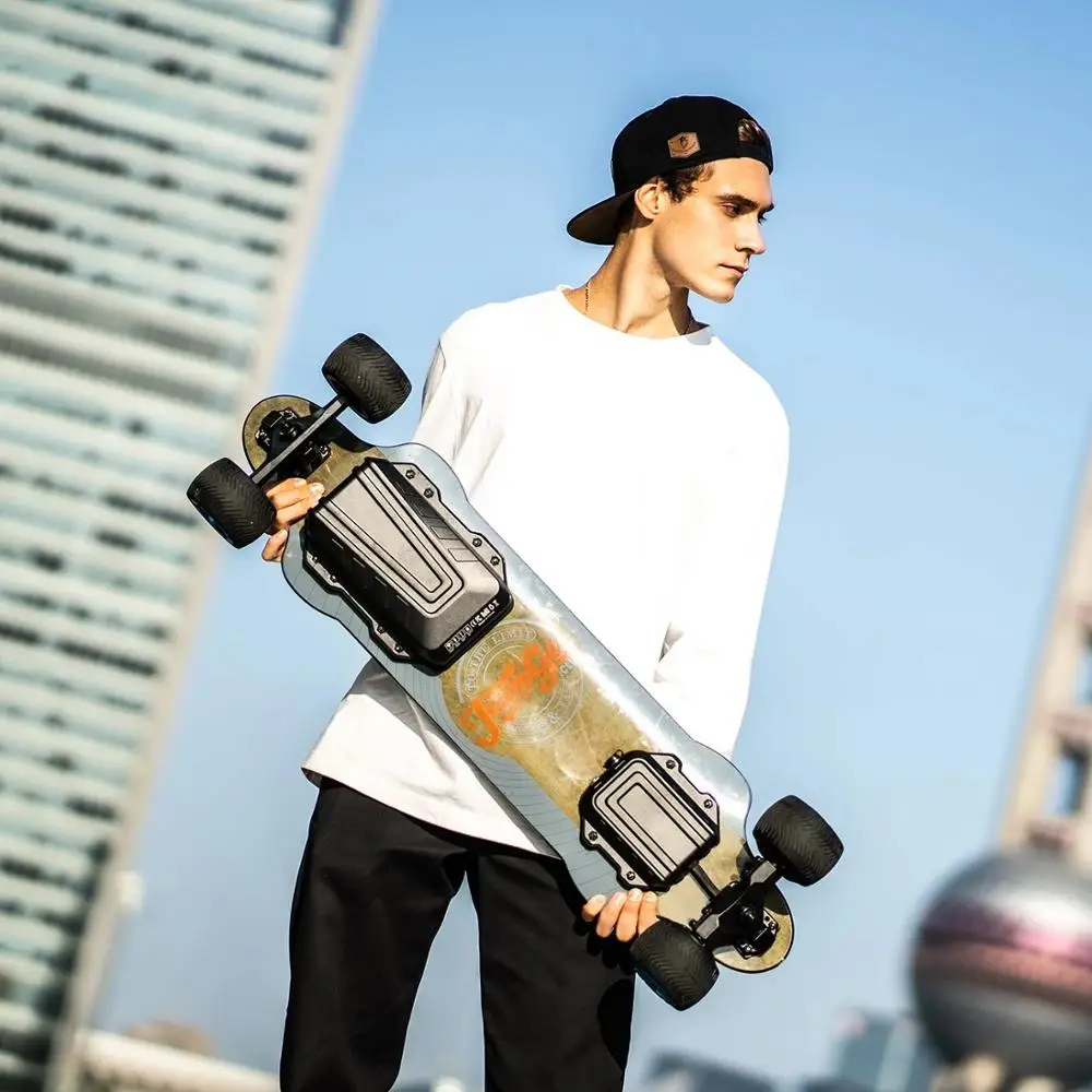 Kaufen Elektrische Skateboard Städtischen Pritsche Roller Remote Longboard Erwachsene Hoverboard Für Teamgee Neue H20T Mit Gummi Räder